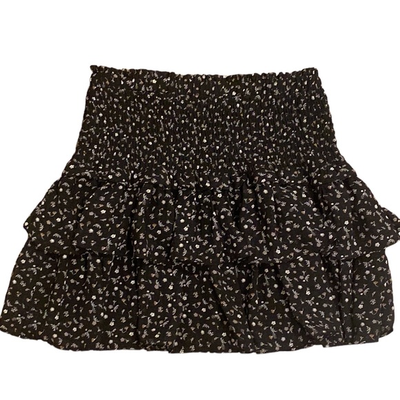 Reset by Jane Skirts Reset By Jane Amore Black Floral Smocked